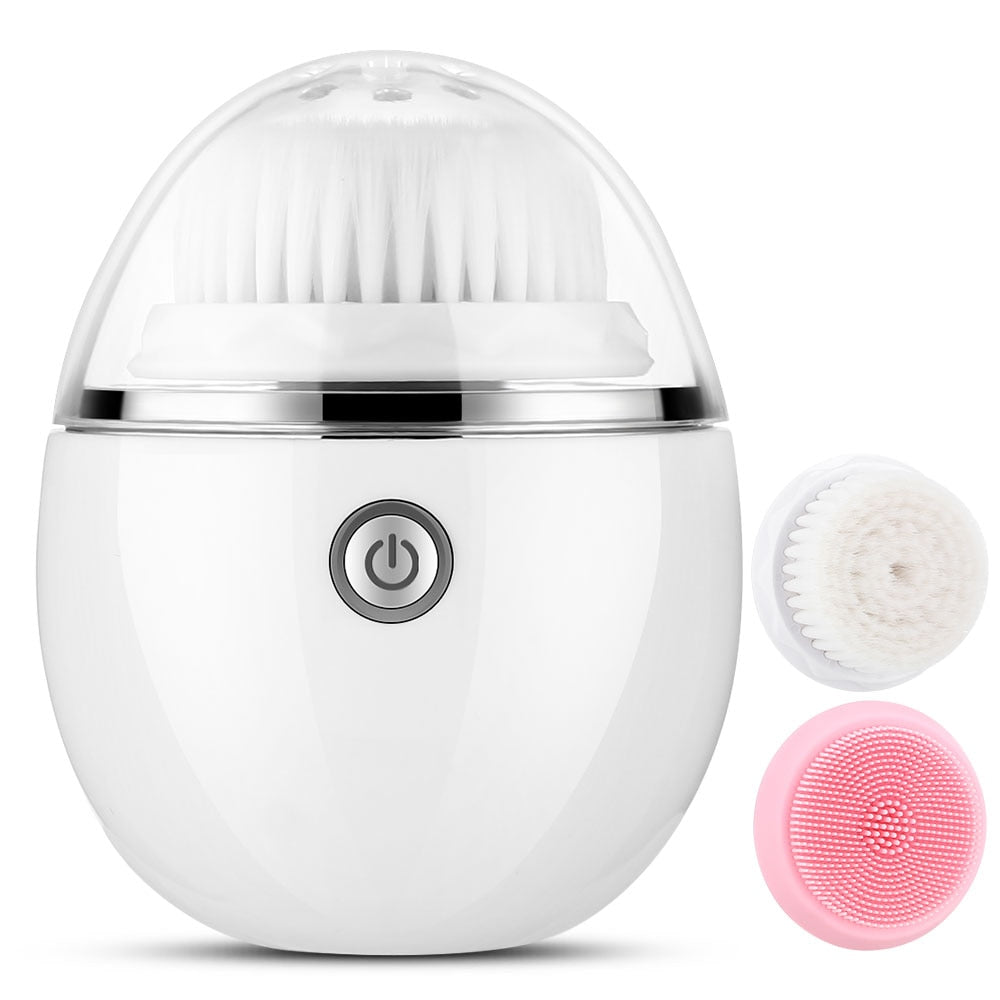 Electric Facial Cleansing Brushes Waterproof Face Cleanser Sonic Vibrating Face Massager Wireless Charging Skin Care