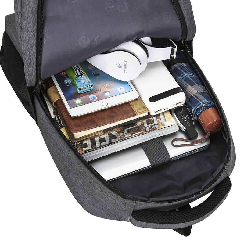 Grey Designer Backpack Multifunctional Large Capacity Nylon Bag For Laptop 15.6 Inch Waterproof Anti-theft Luxury Urban Backpack