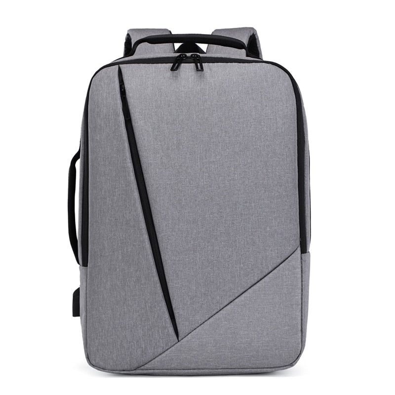 Business Men's Backpack USB Charging Personality Rucksack Man Multifunctional Waterproof Oxford Cloth Bag For Laptop