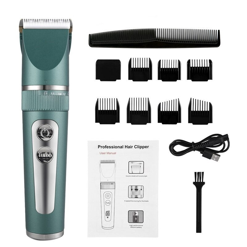 Rechargeable Electric Hair Clippers Hair Cutter Professional Barber Trimmer Razor Digital Shaver Machine