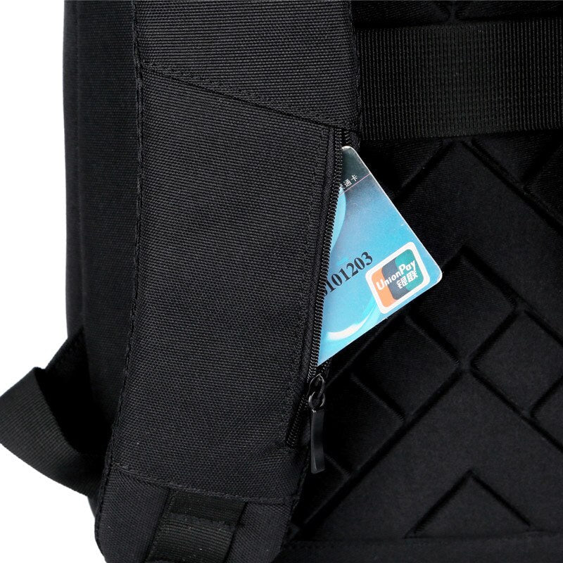 Casual Backpack For Man USB Charging Personality Oxford Cloth Notebook Backbag Multifunctional Waterproof Business Bag For Men