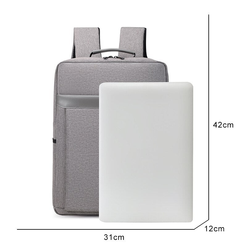 Man Backpack Waterproof Oxford Cloth Bag Multifunctional USB Charging Rucksack Male For Laptop Portable Business Bagpack