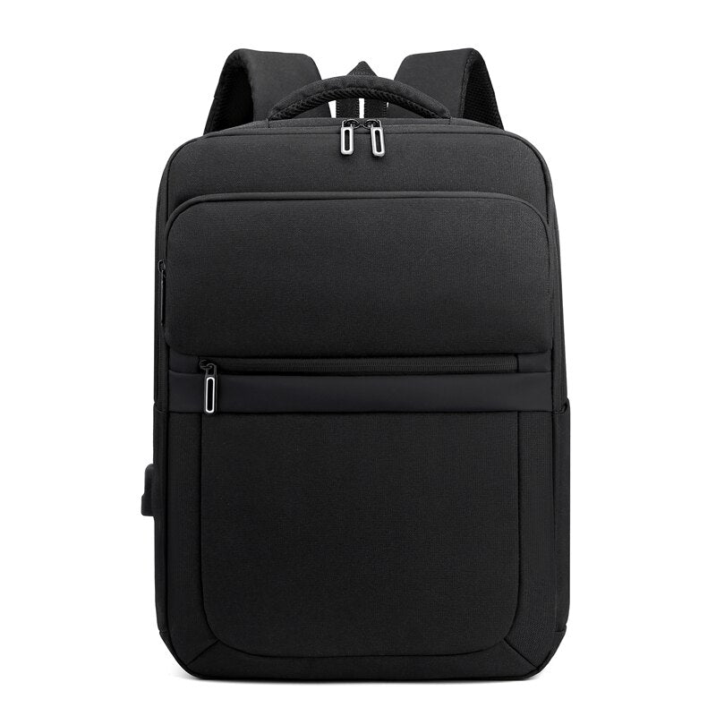 Mens Grey Backpacks Urban USB Charging Luxury Waterproof Laptop Bag 15.6-inch Multifunctional Portable Unisex Rucksack Man