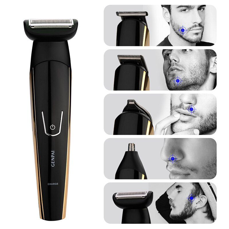 Electric Shavers for Men Waterproof Electric Trimmer Razor Wet & Dry Use Rechargeable Battery Rotary Shavers Machine Shaving