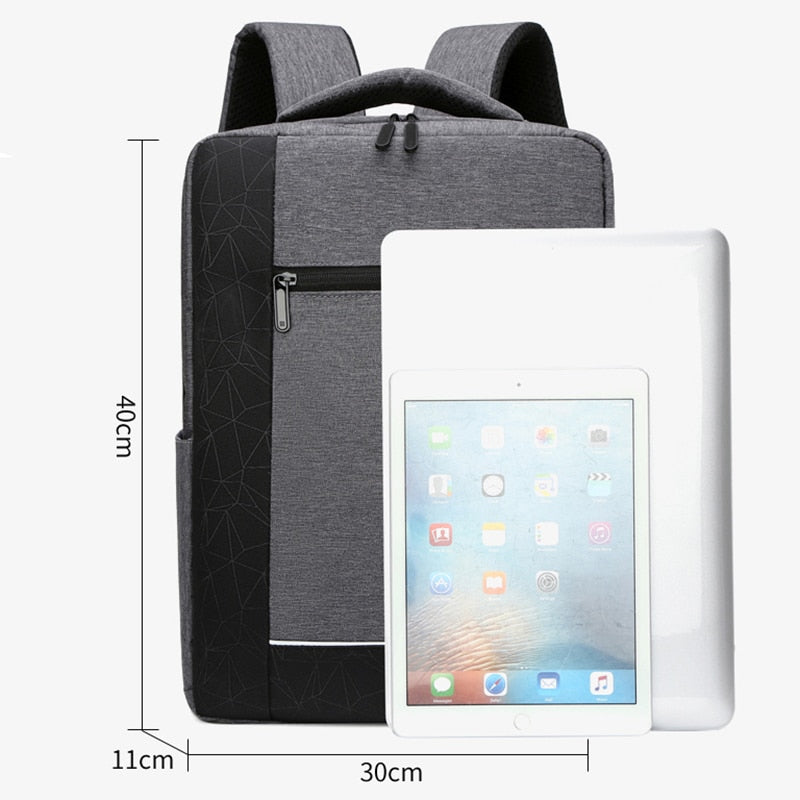 Men's Backpack Multifunctional USB Charging Bag Male Waterproof Oxford Cloth Rucksack For Laptop 15.6 Inch Urban Casual Bagpack