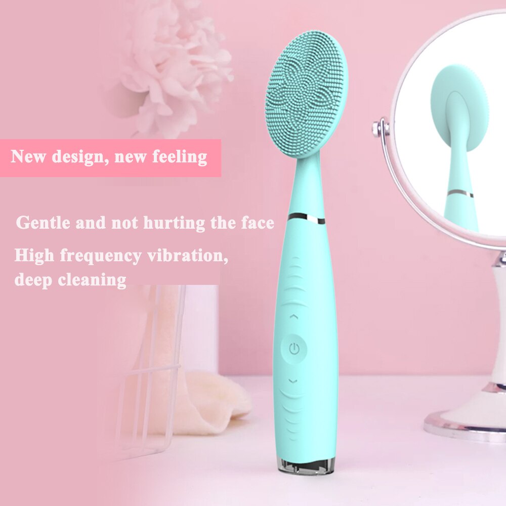 High Frequency Electric Face Cleaner Brush Sonic Facial Cleansing Deep Pore Cleaner Blackhead Removal Facial Massager