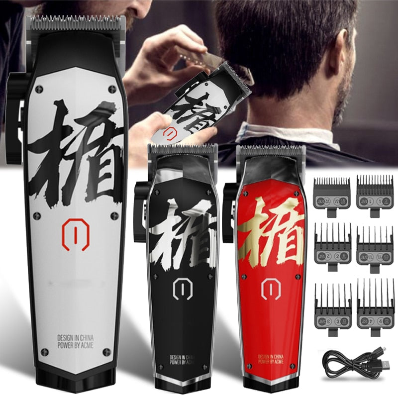 Professional Hair Trimmer for Men Electric Hair Cutting Machine 7000 RPM Barbershop USB Rechargeable