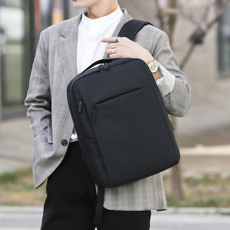 USB Charging Backpacks For Men Waterproof Oxford Cloth Bag Multi-function Laptop Rucksack Male Business Casual Bagpack