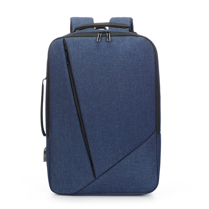 Business Men's Backpack USB Charging Personality Rucksack Man Multifunctional Waterproof Oxford Cloth Bag For Laptop