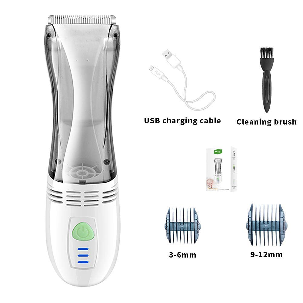Vacuum Haircut Kit Mute Sleep Cordless Hair Trimmer Automatic Gather Hair Clippers Low Noise Home Use