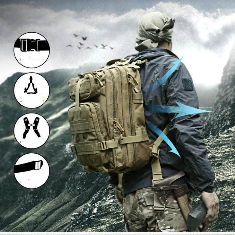 1000D Nylon Bags Backpacks Hiking Backpack  Outdoor Military Rucksacks Tactical Backpack Military Bag Men Bag Backpack