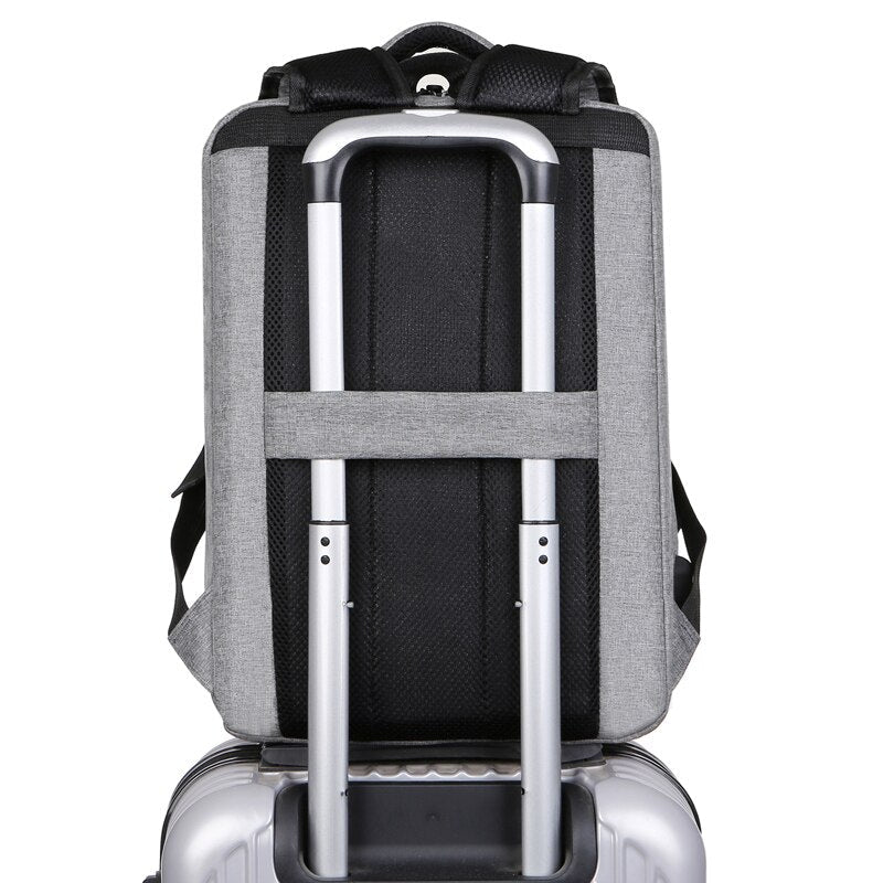 Mens Backpacks With Charging Waterproof Oxford Cloth Bag Multifunctional Laptop Rucksack Male Portable Business Bagpack