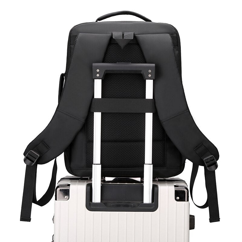 USB Charging Backpack For Men Multifunctional Nylon Business Bags Portable Casual Laptop Rucksack Male Scalable Design