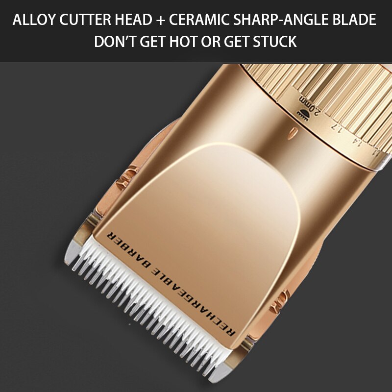 Electric Hair Clipper for Barber Fast Hair Cutter LED Display USB Charging Professional Trimmer Hair Cutting Machine Low Noise