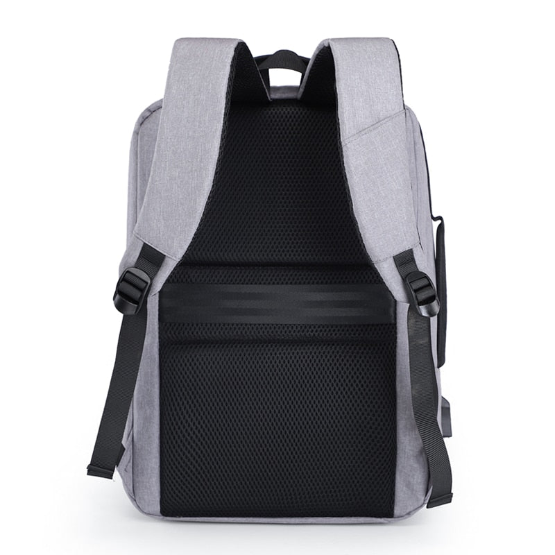 Business Men's Backpack USB Charging Personality Rucksack Man Multifunctional Waterproof Oxford Cloth Bag For Laptop