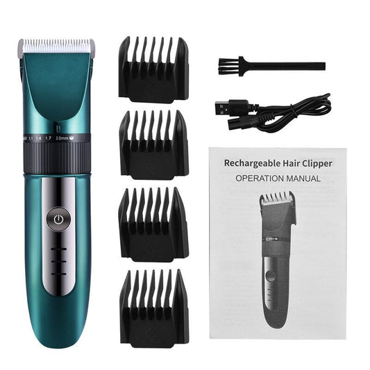 Hair Trimmer Hair Clipper For Men Electric Trimmer Blade Adjustable Coldless Haircut Machine USB Low-noise Barber Shaver