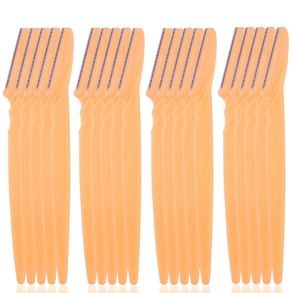100Pcs Eyebrow Blade Woman Face Shaver Eye Brow Trimmer Blades Cutting Hair Removal Cutter Portable Makeup Beauty Tools