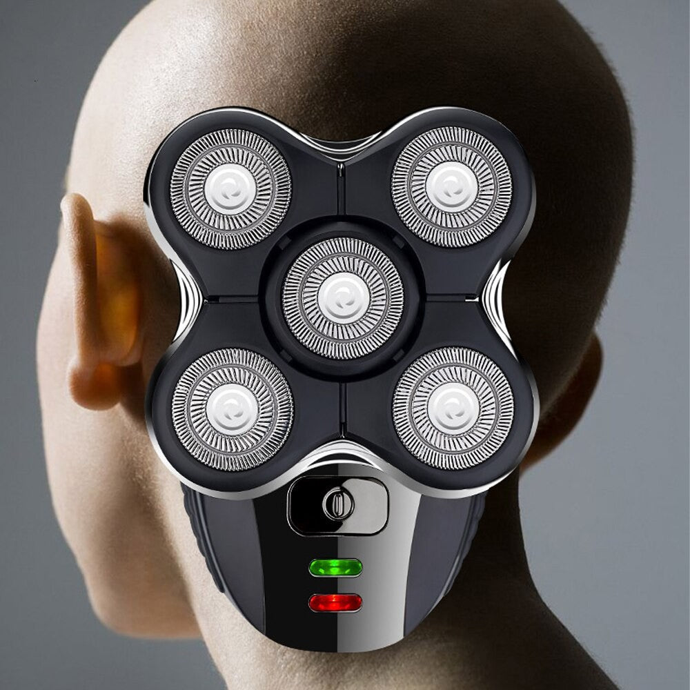 Electric Shaver USB Rechargeable IPX6 Ergonomic Design for Men Women Bald Head Polish Hair Clipper Trimmer