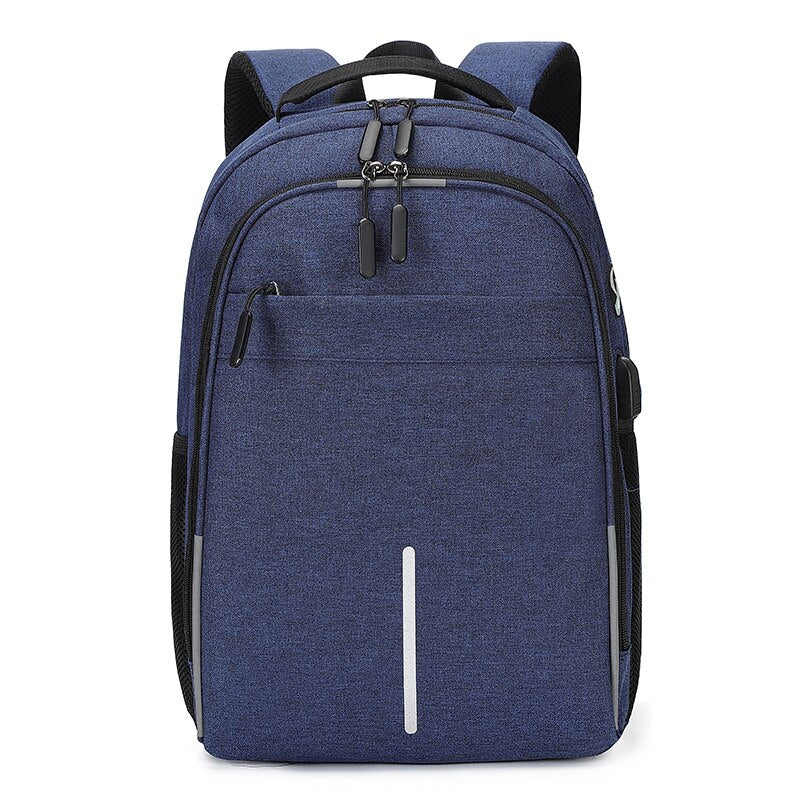 Mens Backpacks Waterproof Oxford Cloth Bag Multifunctional USB Charging Rucksack Male For Laptop Business Casual Bagpack