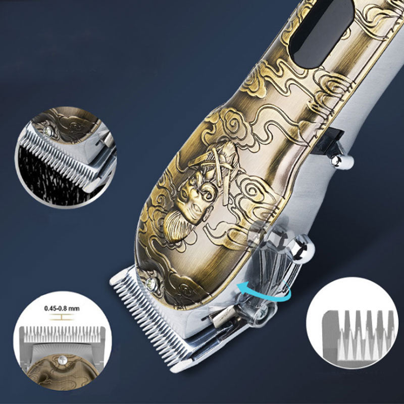 Professional Powerful 10w Hair Clipper Comb Kits Full Metal Shell Electric Beard Hair Trimmer for Men Barber Haircut Machine