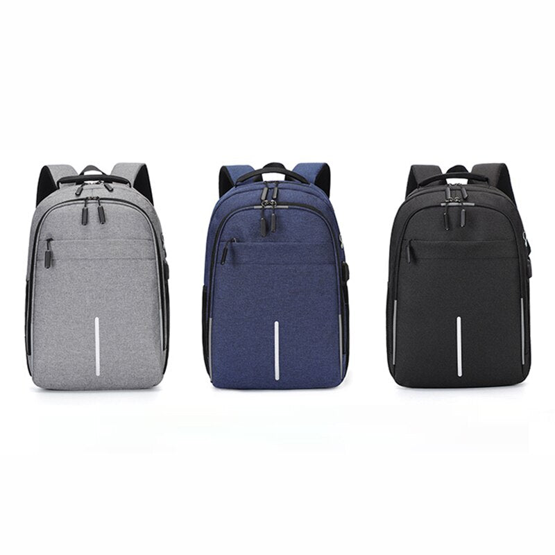 Mens Backpacks Waterproof Oxford Cloth Bag Multifunctional USB Charging Rucksack Male For Laptop Business Casual Bagpack