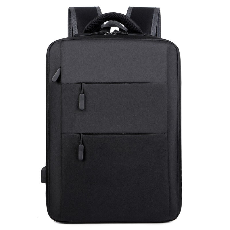 Mens Backpacks With Charging Waterproof Oxford Cloth Bag Multifunctional Laptop Rucksack Male Portable Business Bagpack