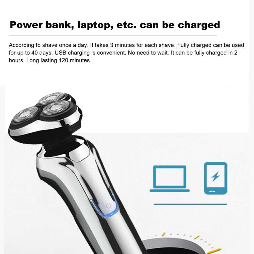 Beard Trimmer 3D Floating Rechargeable ABS Detachable Men Shaver Rechargeable 3D Floating Electric Shaving Machine Beard Trimmer