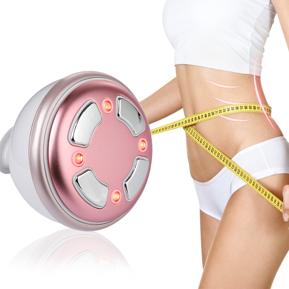 RF Body Shaping LED Fat Burner Ultrasonic Vibration LED Photon Hot Compress Anti Cellulite Weight Loss Slimming Massage