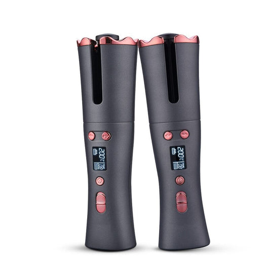 Wireless Auto Curling Irons Portable Automatic Rotating Hair Curler Styling Tools LED Display Wave Tongs Iron Curling