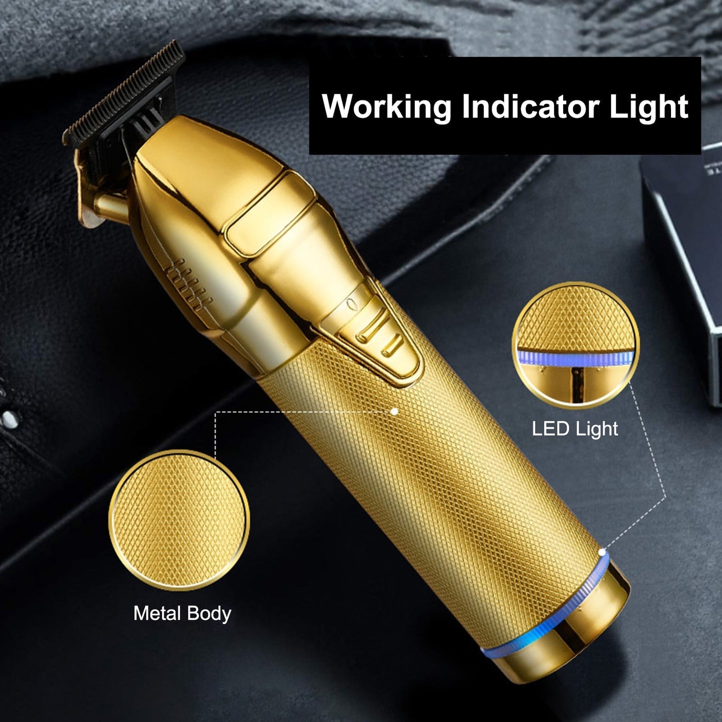 Hair Clippers with Guide Combs Men Cordless Hair Cutting Trimmer Kit Electric Haircut Kit Beard Trimmer Barber Hair Styling Tool