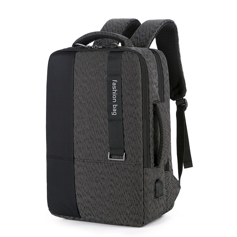 Mens Backpack Business Multifunctional  Bag For Laptop USB Charging Waterproof Oxford Cloth Wear-resistant Rucksack Man