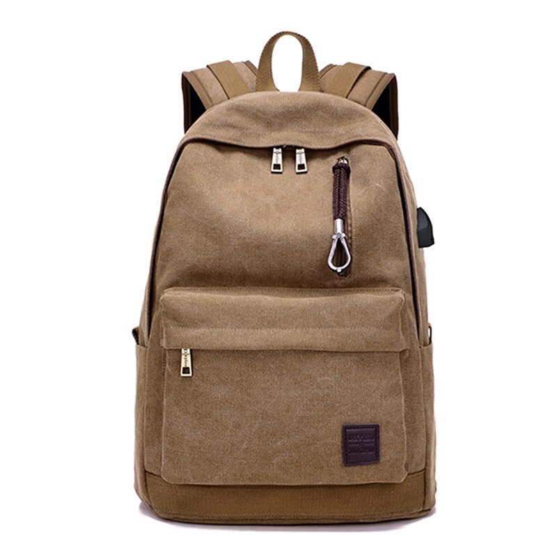 Backpack For Men Multifunctional Waterproof Urban Backpack For Laptop 15.6 Inch Usb Charging Gray Canvas Travel Bag For Man