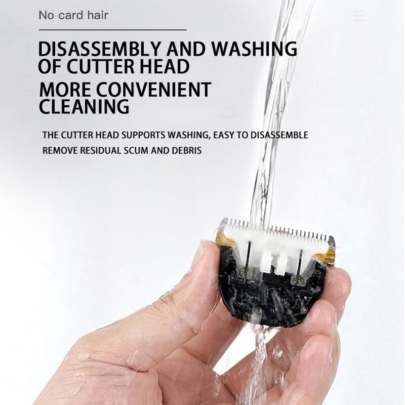 Electric Hair Clipper for Barber Fast Hair Cutter LED Display USB Charging Professional Trimmer Hair Cutting Machine Low Noise