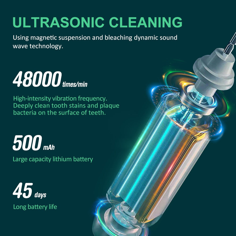 Ultrasonic Electric Toothbrush UV Disinfection Tooth Brush Heads Sonic Toothbrushes and Accessories Dental Teeth Cleaner Care