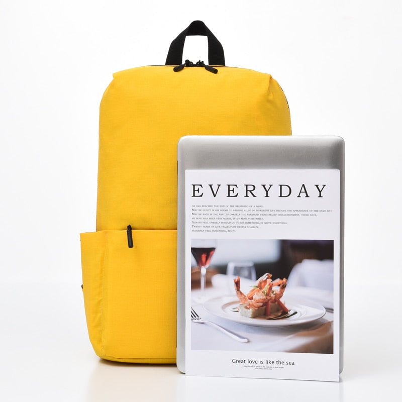 Mens Backpack Fashion Business Yellow Designer Bag For Laptop 13.3 Inch Multifunctional Travel Rucksack Unisex Backpack