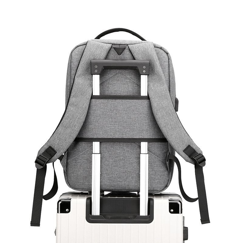 Man Backpack Multifunction USB Charging Bag Portable Waterproof Rucksack Male For Laptop 15.6 Inch Business Casual Backbag