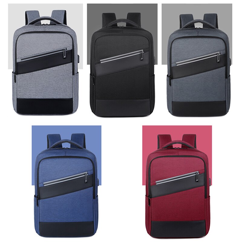 Backpack For Men Multifunctional Man's Business Bag USB Charging Waterproof Rucksack Male For Laptop Trolley Strap Design