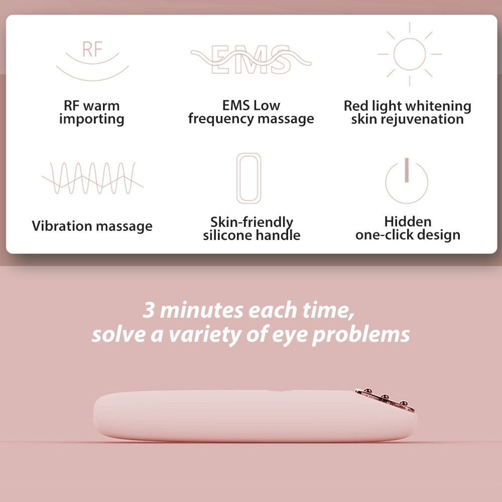 RF Radio Frequency Eye Massager Anti-Ageing Wrinkle Massager Portable Electric Device Dark Circle Facials Vibration Massage Pen