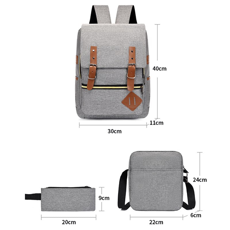 Men's Backpack Multifunctional Waterproof Oxford Cloth Bag For Laptop Portable Casual Business Rucksack Unisex Bag