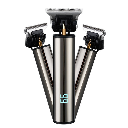 Electric Hair Clipper for Men Wireless Hair Trimmer T Blade USB Rechargeable 0mm Barber Haircut Shaver Machine Digital Display