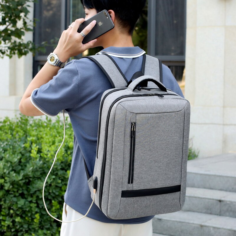 Backpack For Men USB Charging Business Bag Multifunctional Waterproof Rucksack Male For Laptop 15 6 Inch Portable Travel Bagpack