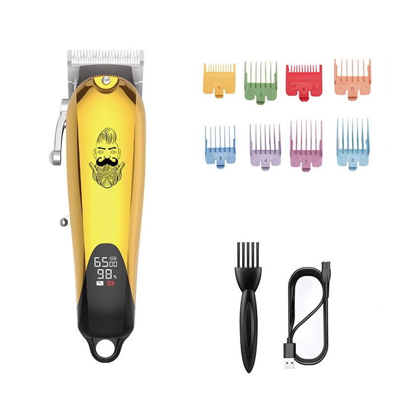 USB Rechargeable Hair Trimmer Men Clippers Baldhead Trimmers Barber Razor Shaver 10W Powerful Motor 6500PRM Hair Styling Tools