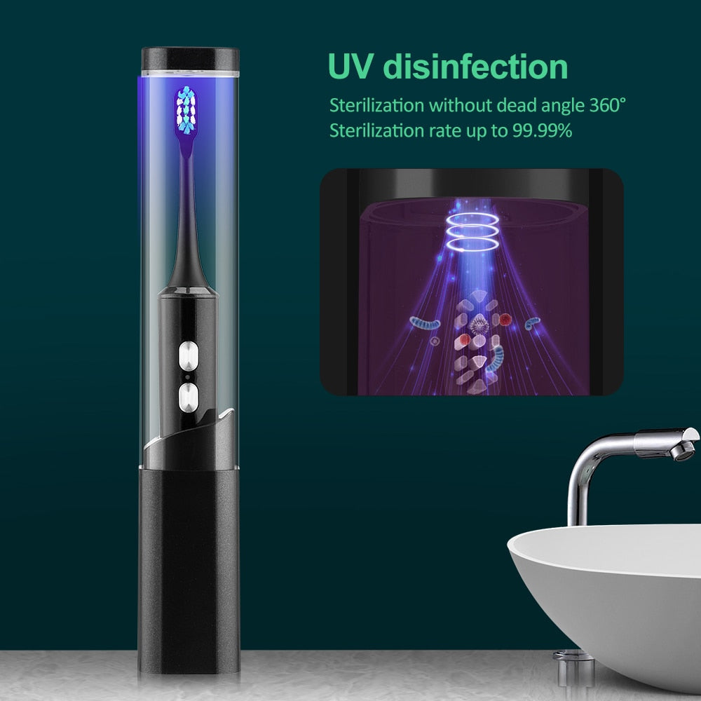 Ultrasonic Electric Toothbrush UV Disinfection Tooth Brush Heads Sonic Toothbrushes and Accessories Dental Teeth Cleaner Care