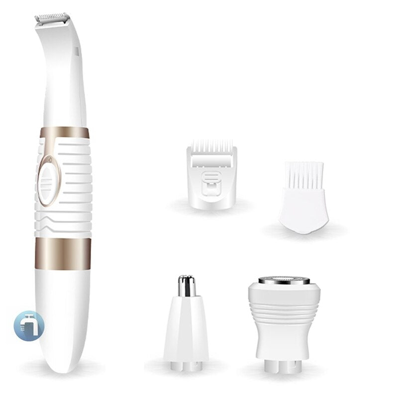 3 In1 Body Hair Trimmer Eyebrow Pubic Armpit Trimmer Nose Ear Shaping Tool Facial Hair Removal Men Women Shaver