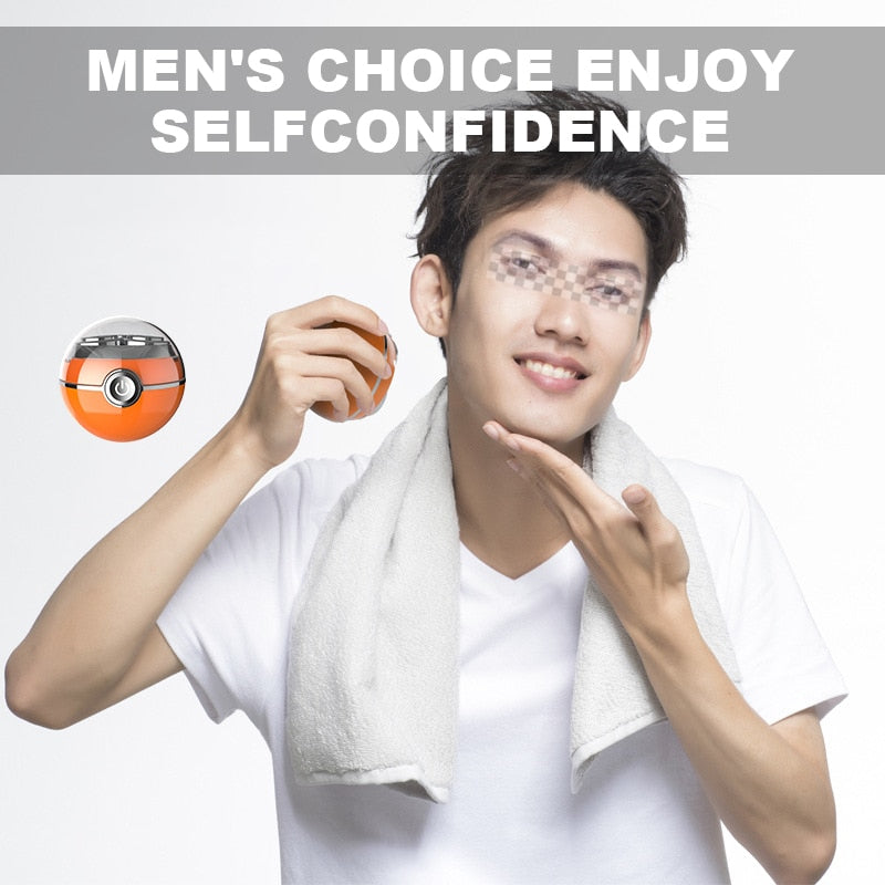 Mini Portable Rechargeable Electric Razor Waterproof Barber Rotary Razor Beard Shavers for Men Wet&Dry Cordless Shaver for Tavel