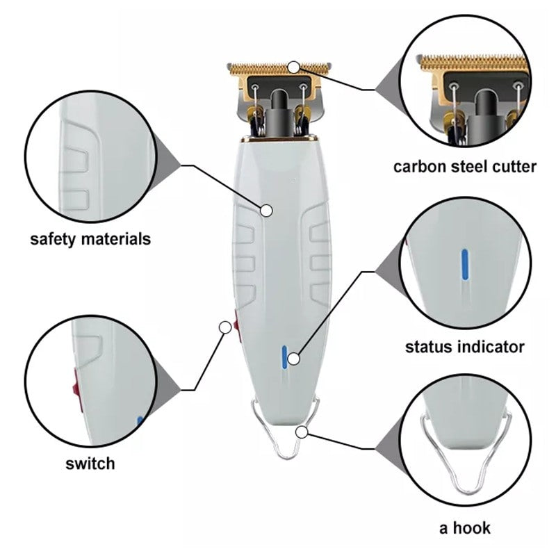 Powerful Electric Hair Trimmer Beard Grooming for Men Rechargeable Clipper Hair Cutting Machine