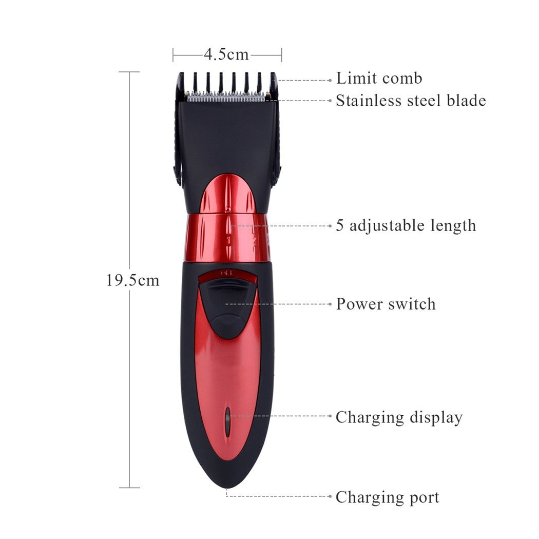 Hair Trimmer Electric Clipper Cutting Length Adjustable Cutter Rechargeable Men Razor Quiet Cutter Kid Hair Cutter