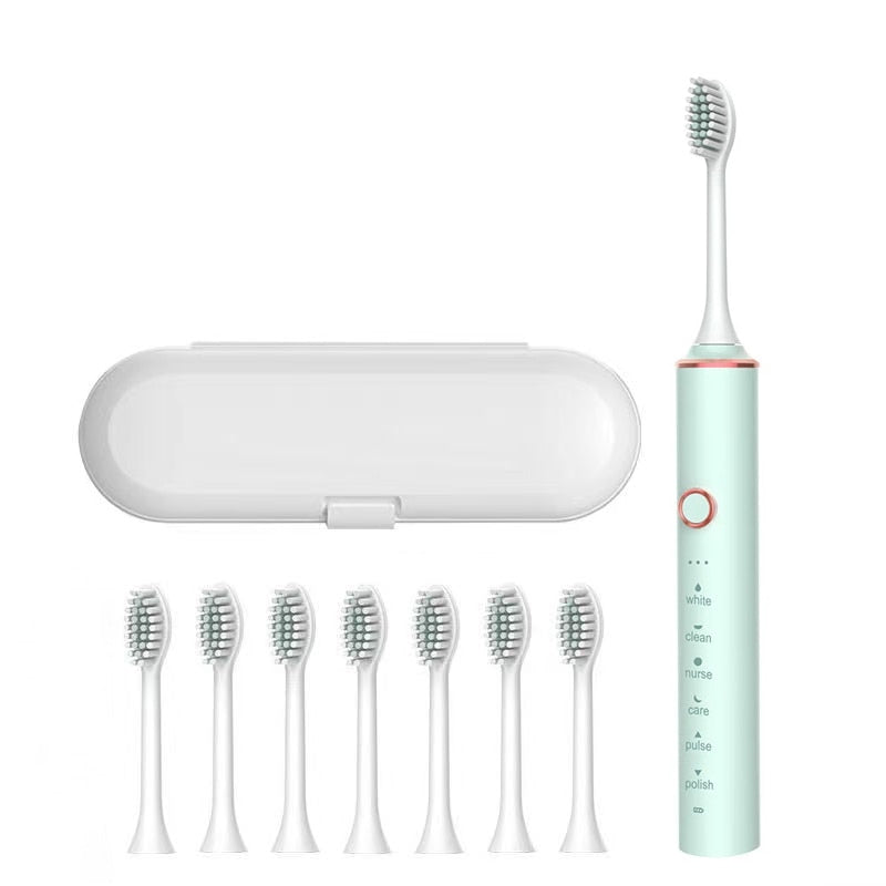 Smart Sonic Electric Toothbrush USB Ultrasonic Electric Toothbrush for Adults Automatic Tooth Brush Teeth Cleaning IPX7 Waterproof