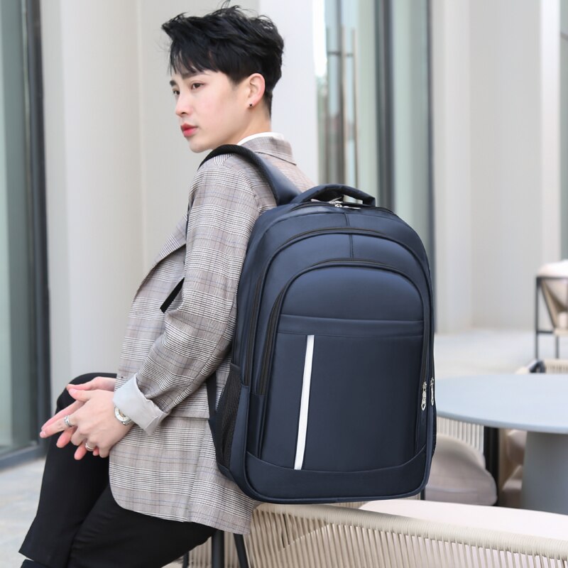 Backpacks For Man Fashion Simple Oxford Cloth Waterproof Women Rucksack High Capacity Business Travel Unisex Laptop Bag