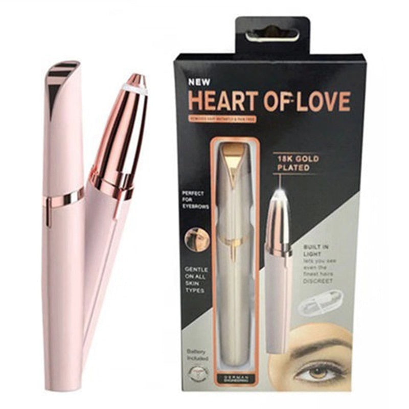 Women Electric Eyebrow Trimmer Mini Painless Eye Brow Epilator Lipstick Brows Hair Remover Razor Facial Hair Remover